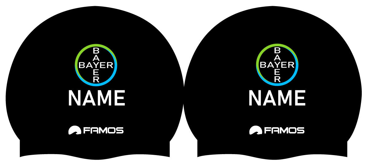 Personalisierte Schwimmkappe – mit Deutschland-Fahne, eigenem Namen & eigenem Vereinslogo – 001403 – FAMOS BADEKAPPE TRAININGSKAPPE DEUTSCHLANDKAPPE / DEUTSCHLAND BADEKAPPE