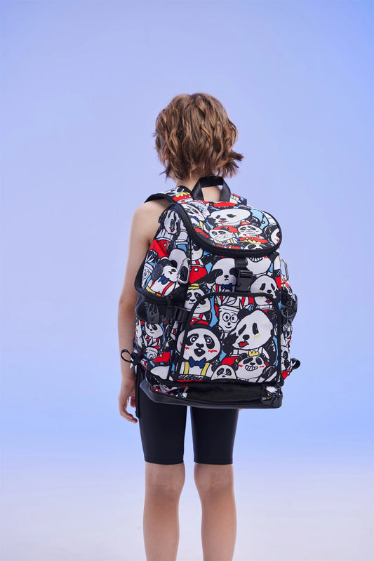 ZOKE Panda Party Backpack Schwimmrucksack