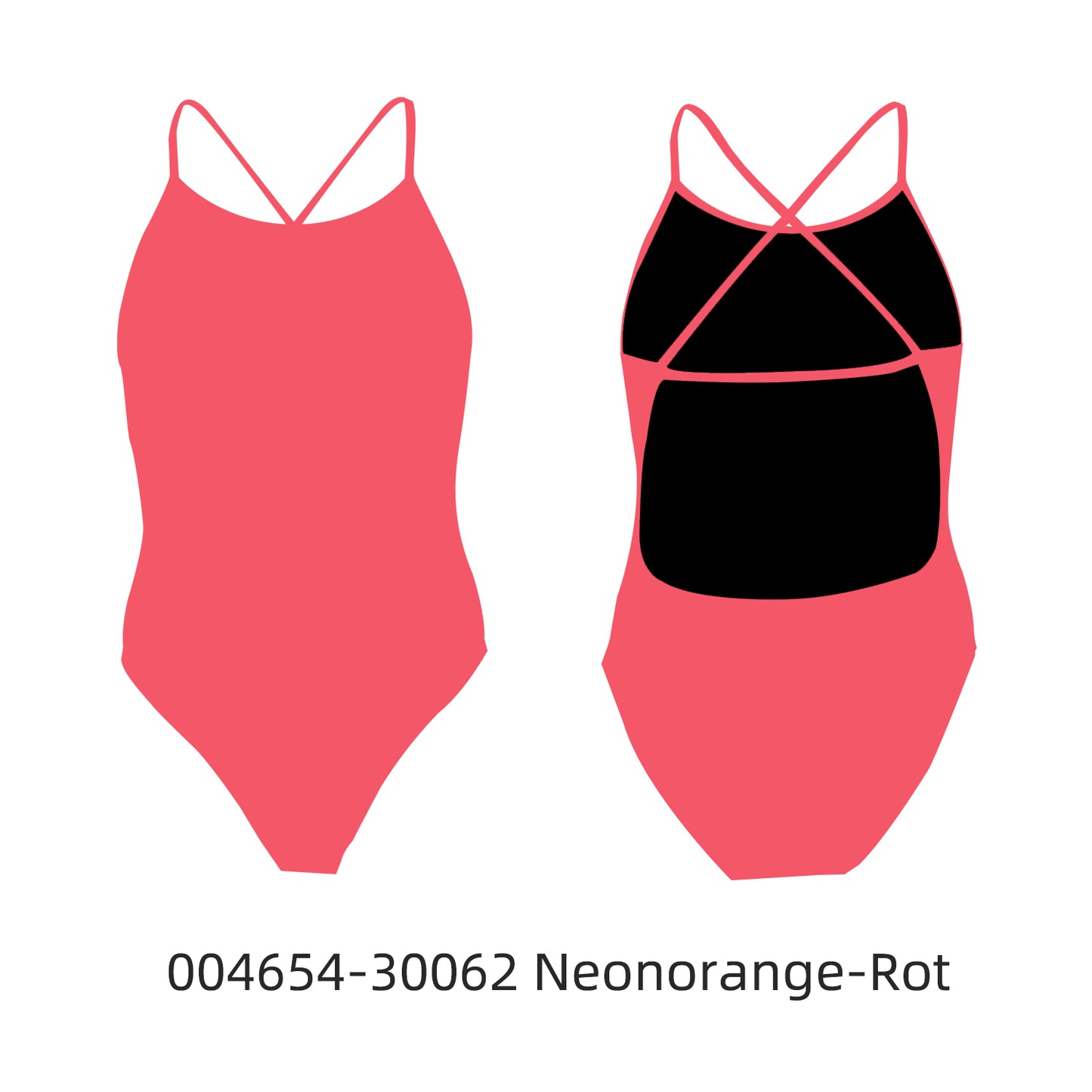 Famos 004654 Woman X-BACK DUAL-STRAP Swimsuit Individuelle Badeanzüge