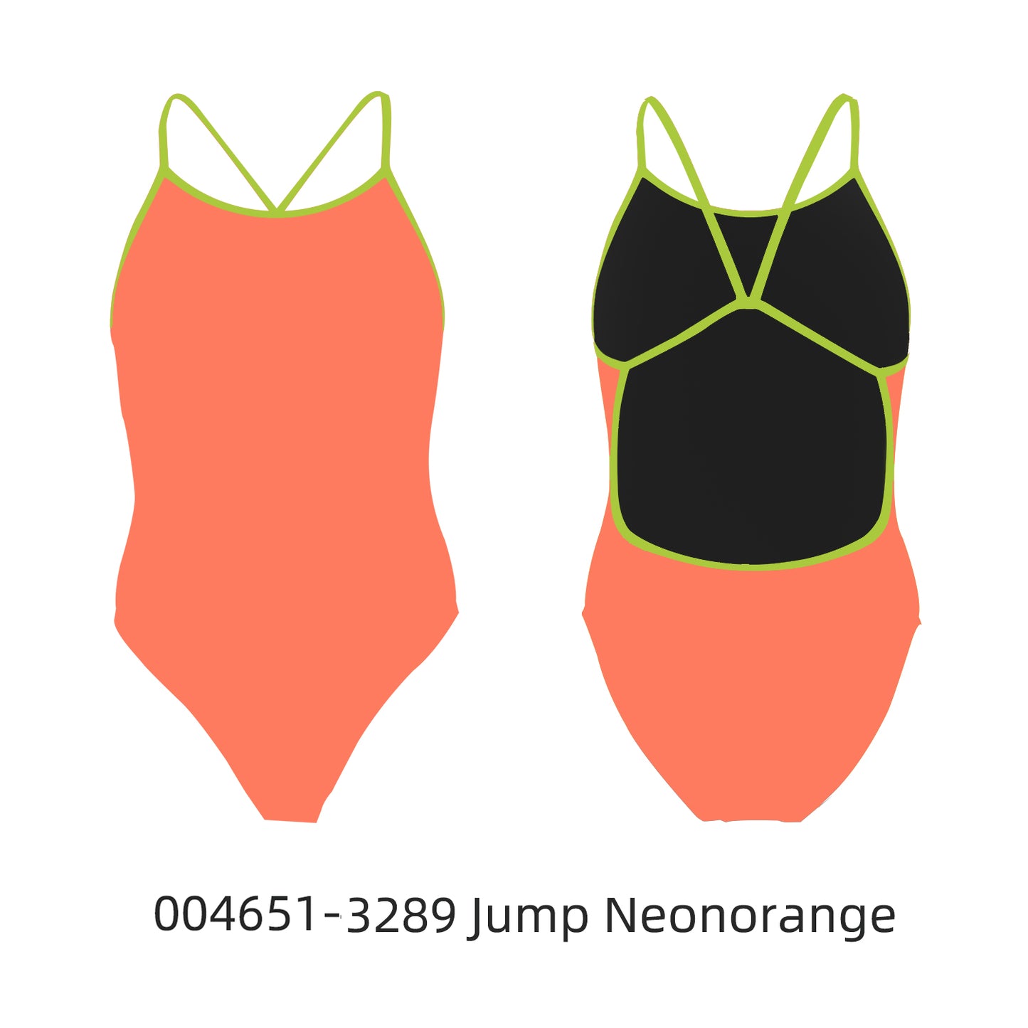 Famos 004651 Woman TWO-COLOR OPEN-BACK Swimsuit Individuelle Badeanzüge