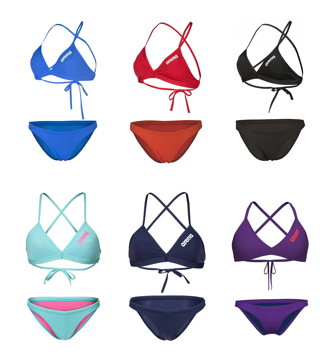 ARENA Team Bikinitop Top und Bottom Damen Einfarbig 004768 004769
