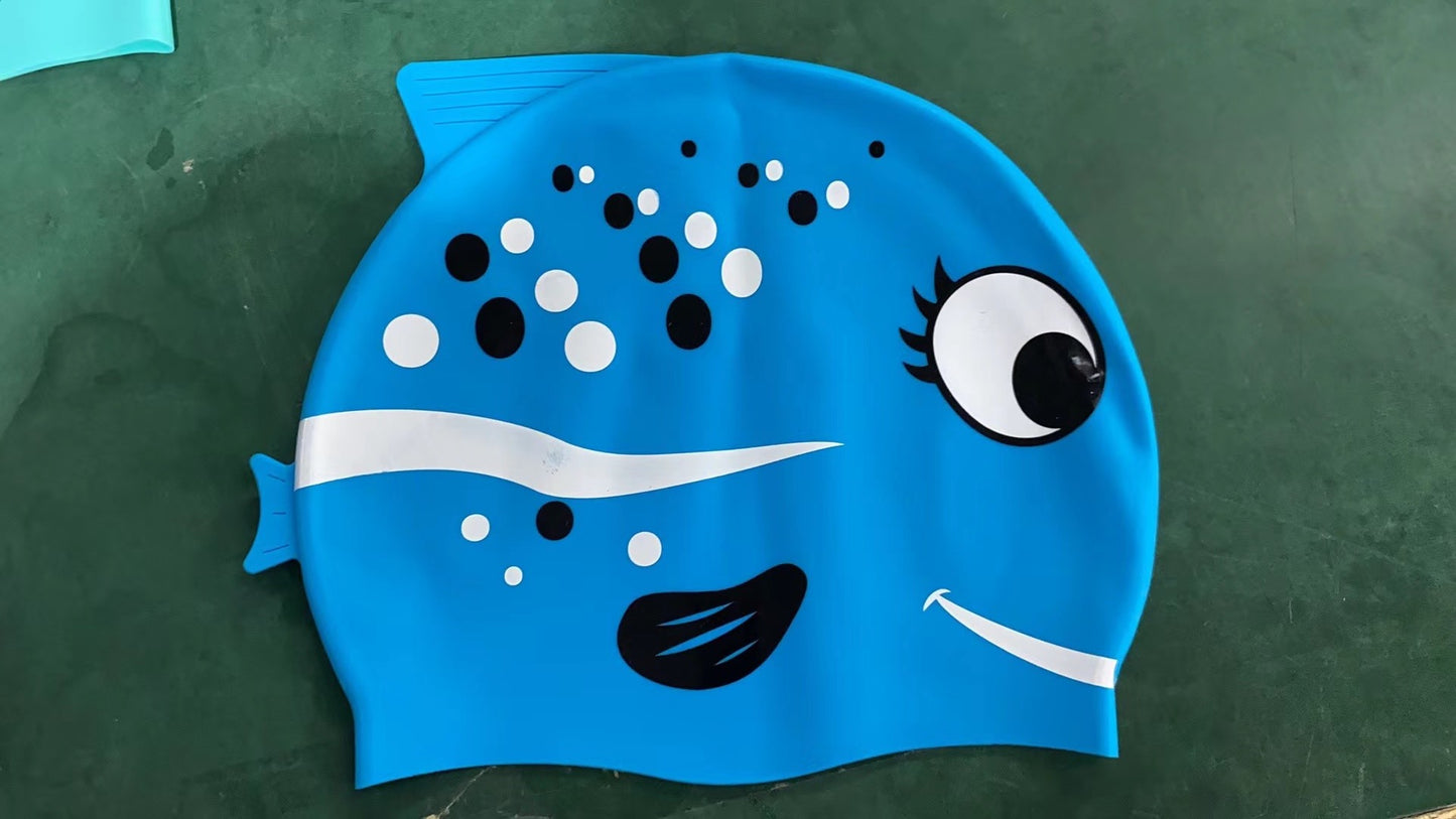 Bedruckte Badekappen aus Silikon mit eigenes Logo / individuellem Design BEST PREIS IN DEUTSCHLAND