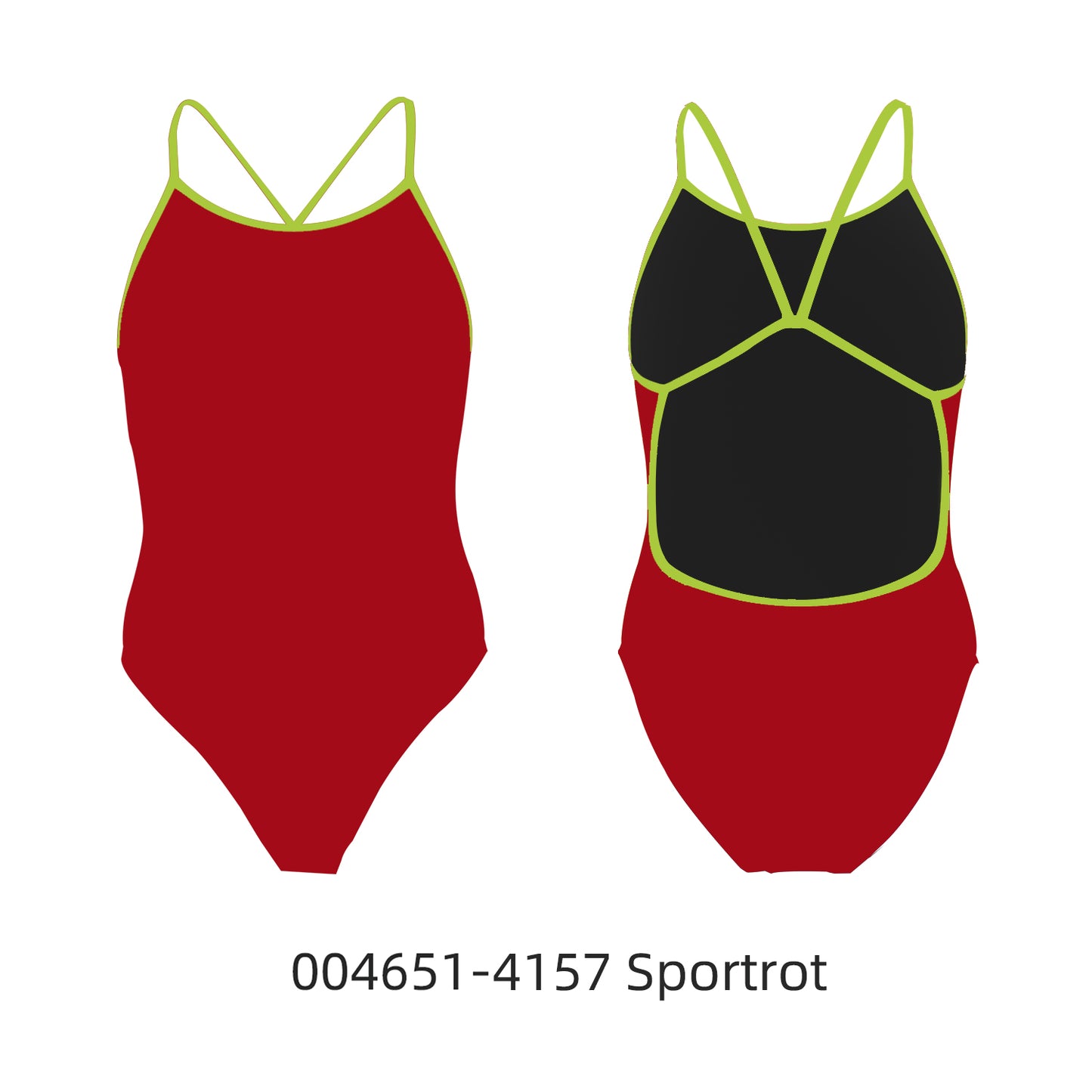 Famos 004651 Woman TWO-COLOR OPEN-BACK Swimsuit Individuelle Badeanzüge