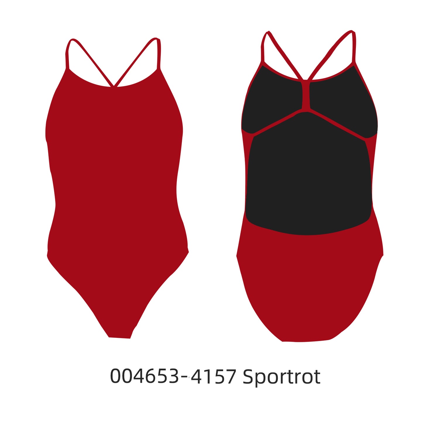 Famos 004653 Woman ONE-COLOR OPEN-BACK Swimsuit Individuelle Badeanzüge