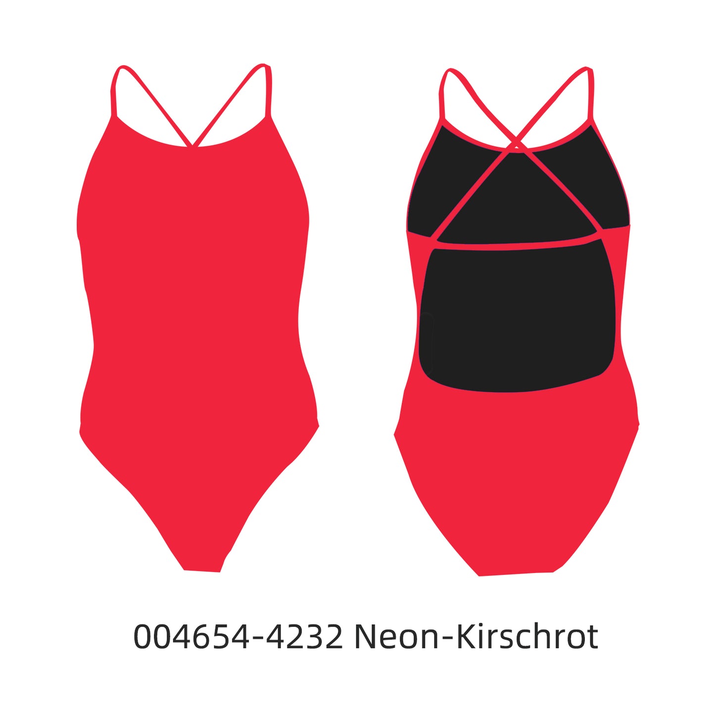 Famos 004654 Woman X-BACK DUAL-STRAP Swimsuit Individuelle Badeanzüge