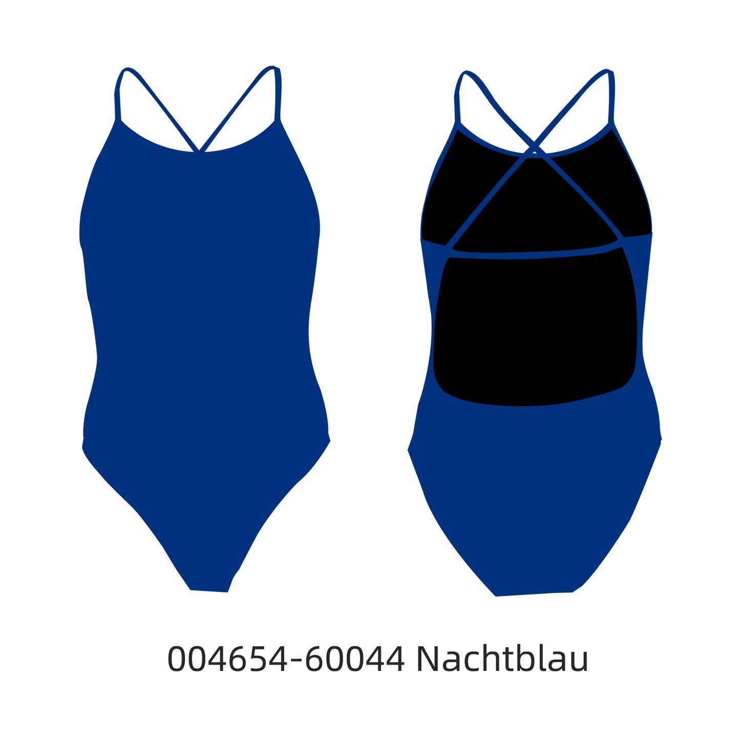 Famos 004654 Woman X-BACK DUAL-STRAP Swimsuit Individuelle Badeanzüge