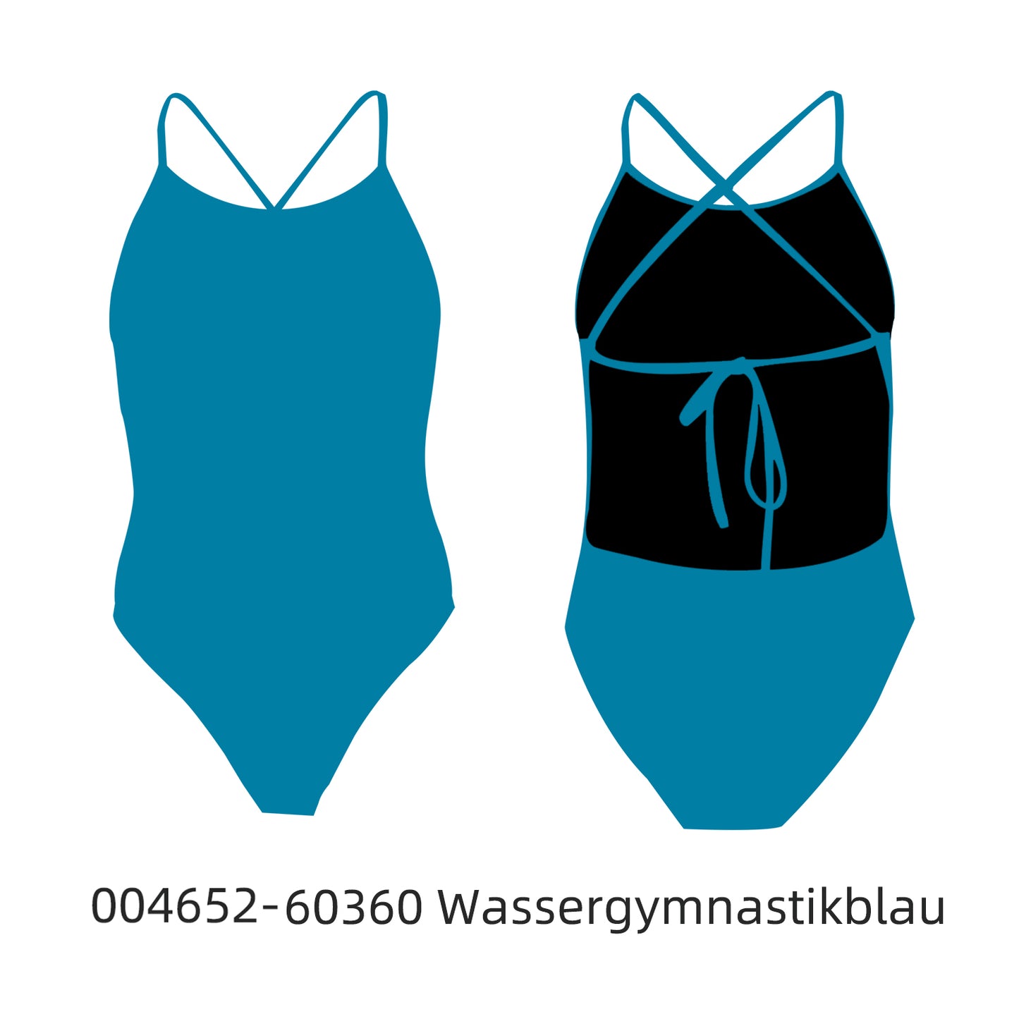 Famos 004652 Woman SINCLE-COLOR TIE-BACK Swimsuit Individuelle Badeanzüge