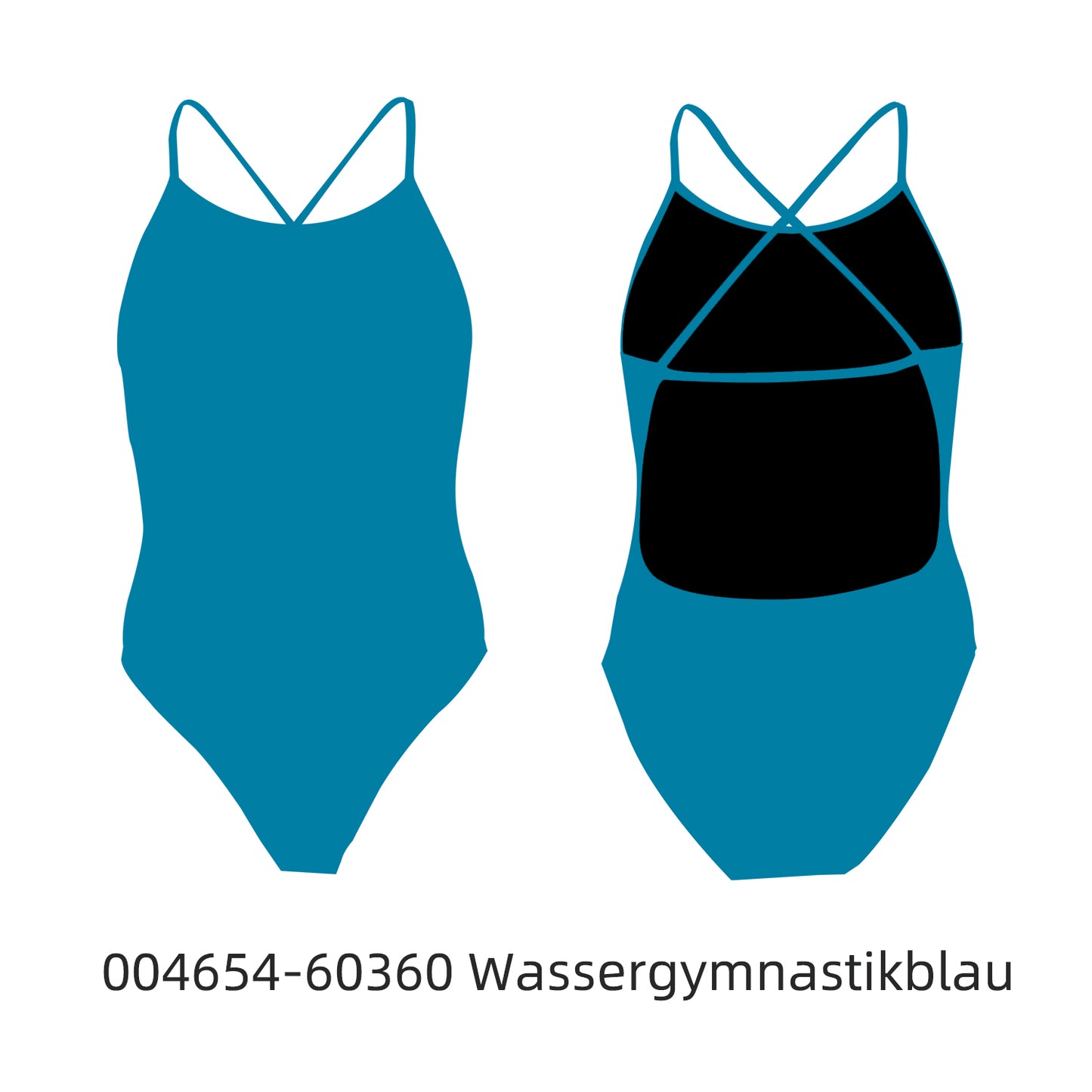 Famos 004654 Woman X-BACK DUAL-STRAP Swimsuit Individuelle Badeanzüge