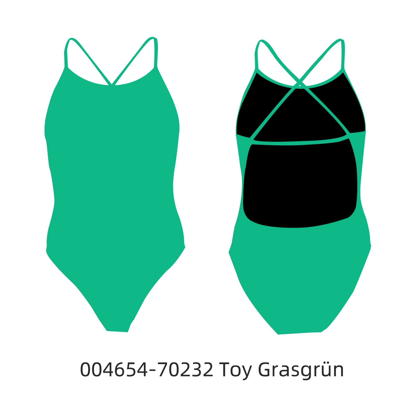 Famos 004654 Woman X-BACK DUAL-STRAP Swimsuit Individuelle Badeanzüge