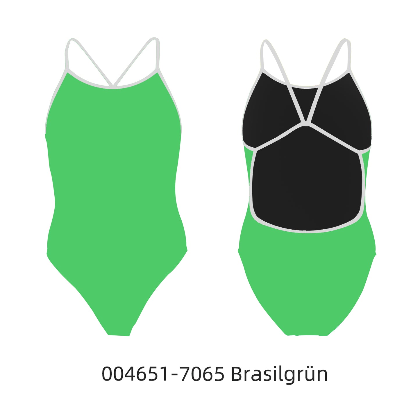Famos 004651 Woman TWO-COLOR OPEN-BACK Swimsuit Individuelle Badeanzüge