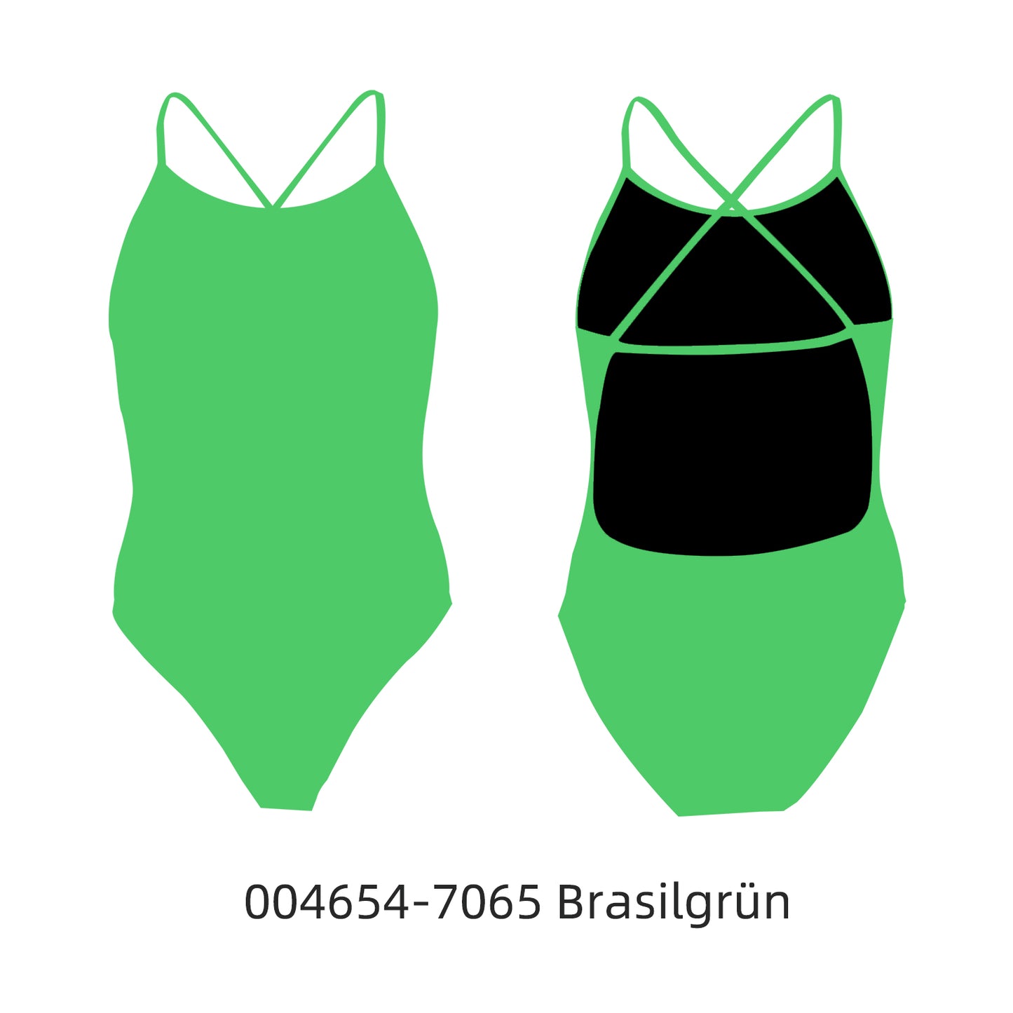 Famos 004654 Woman X-BACK DUAL-STRAP Swimsuit Individuelle Badeanzüge