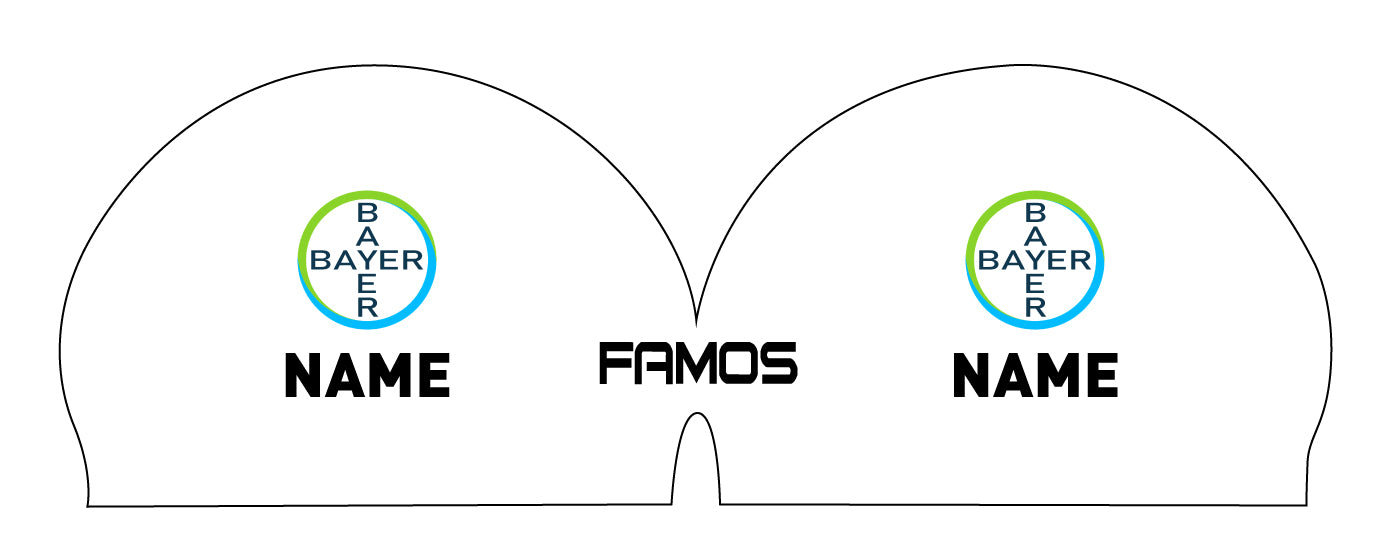 Personalisierte Schwimmkappe – mit Deutschland-Fahne, eigenem Namen & eigenem Vereinslogo – 000500 – FAMOS BADEKAPPE TRAININGSKAPPE DEUTSCHLANDKAPPE / DEUTSCHLAND BADEKAPPE