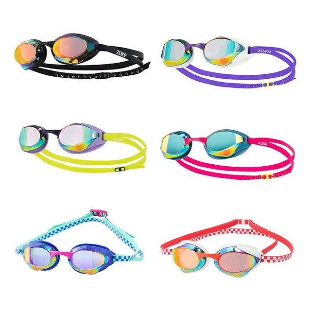 ZOKE Schwimmbrille Wettkampfbrille Mirror verspiegelt