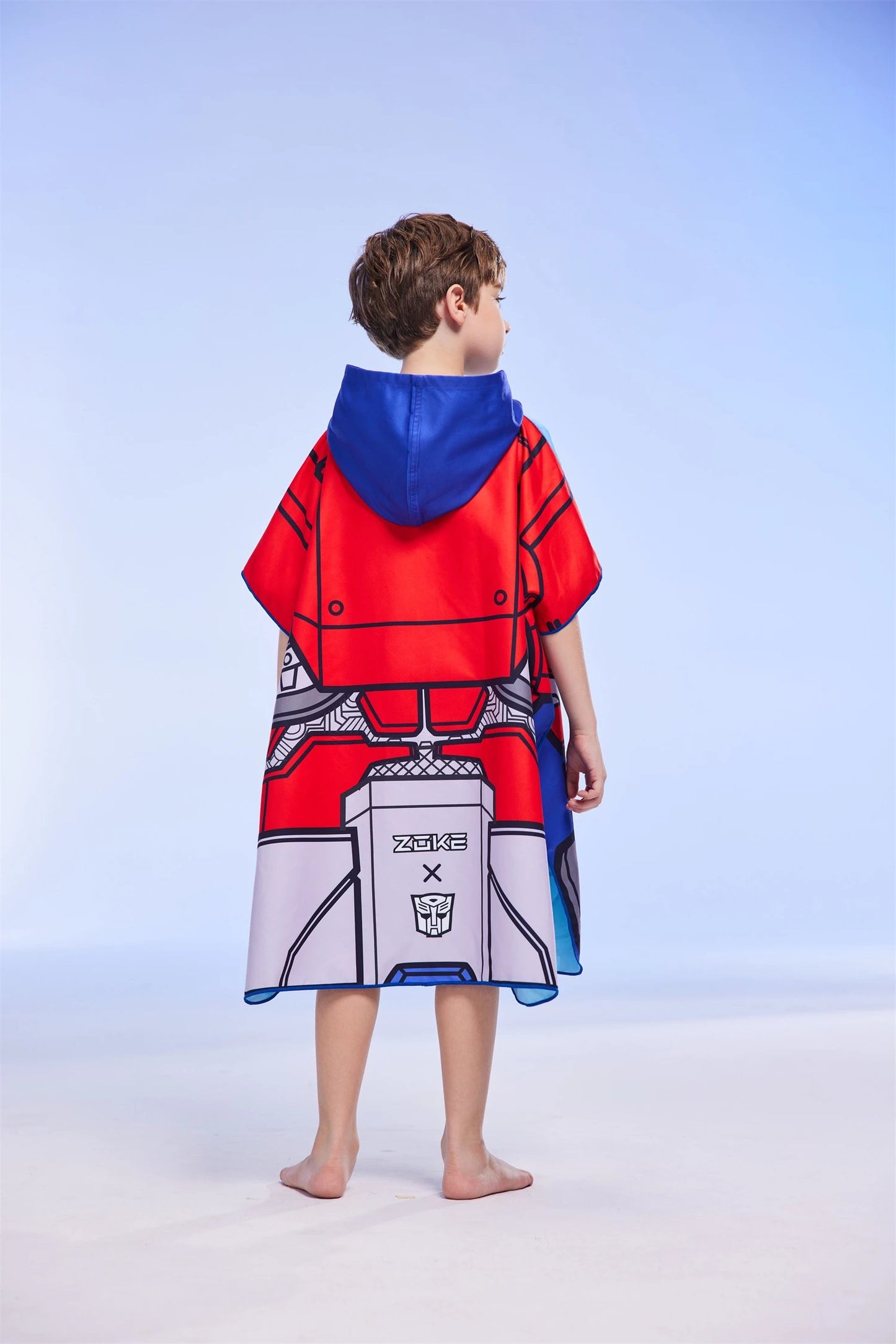ZOKE Bademantel Transformers blau rot