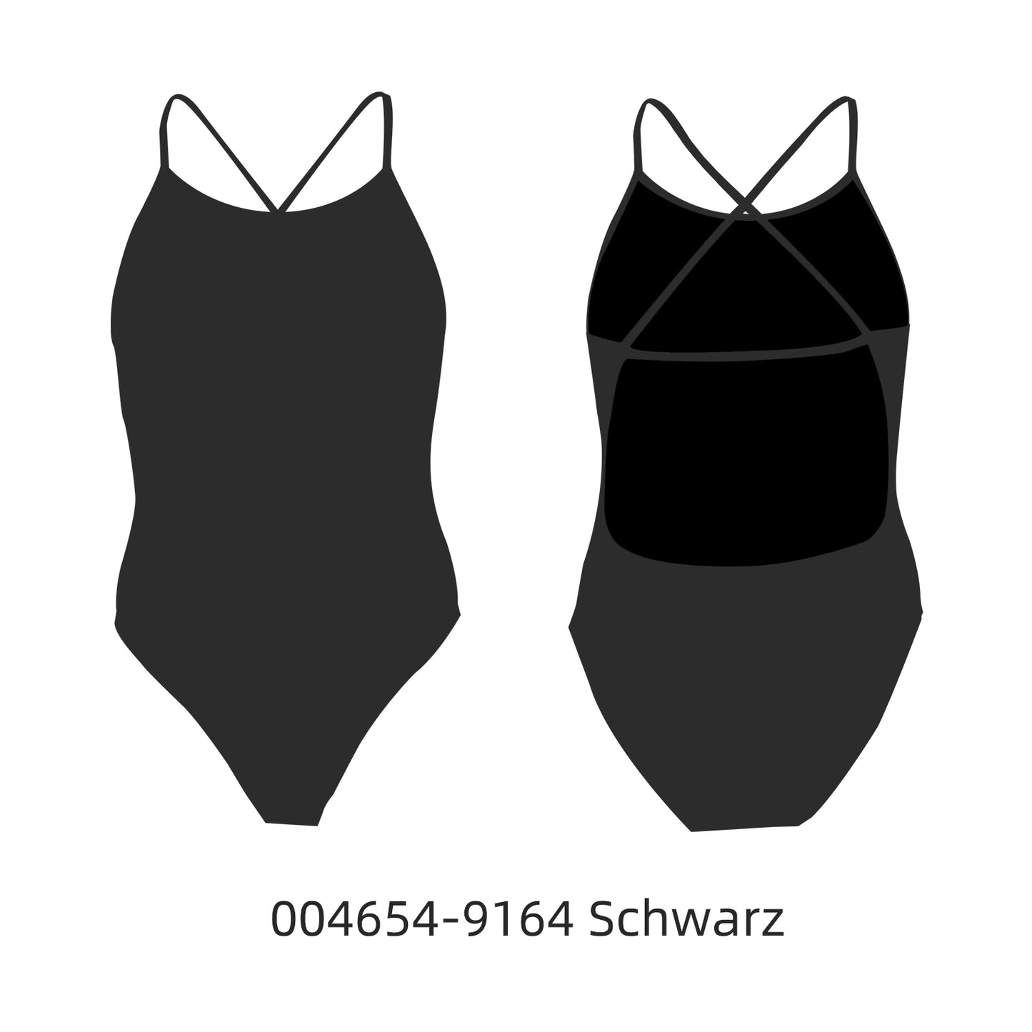 Famos 004654 Woman X-BACK DUAL-STRAP Swimsuit Individuelle Badeanzüge