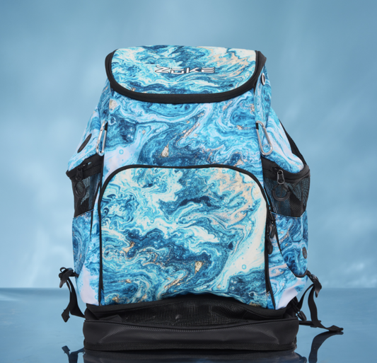 ZOKE Welle Blau Backpack Schwimmrucksack