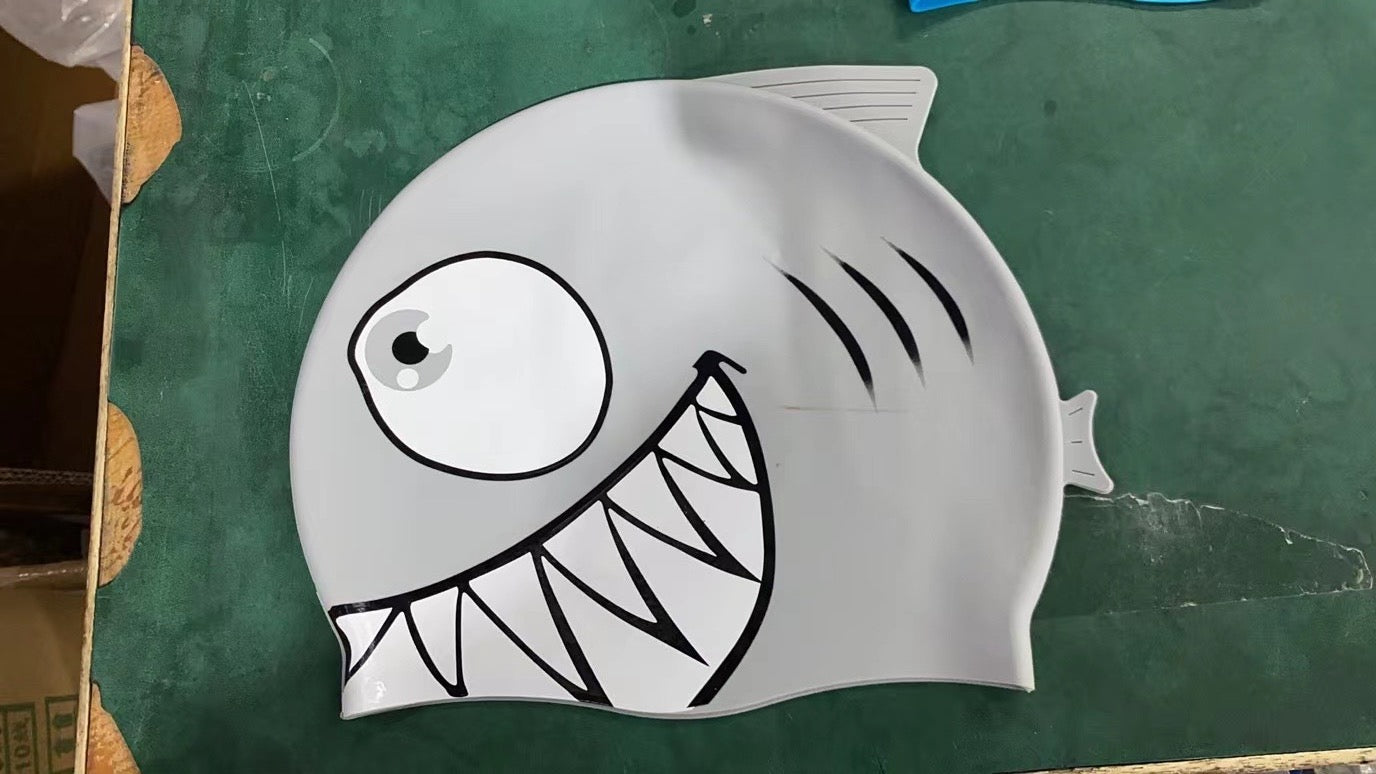 Bedruckte Badekappen aus Silikon mit eigenem Namen & eigenem Vereinslogo / individuellem Design - 001504 - TRAININGSKAPPE DEUTSCHLANDKAPPE / DEUTSCHLAND BADEKAPPE