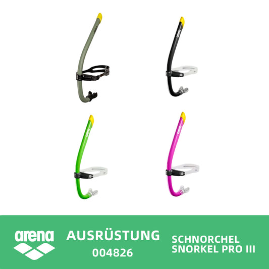 ARENA Schnorchel SWIM SNORKEL PRO III 004826 Vorne montiert Zwei Mundstücke Zwei Luftregler