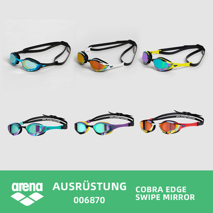 ARENA Schwimmbrille Cobra Edge  Swipe Mirror 006870  Hydrodynamisches Design Swipe-Technologie Intensives Schwimmen
