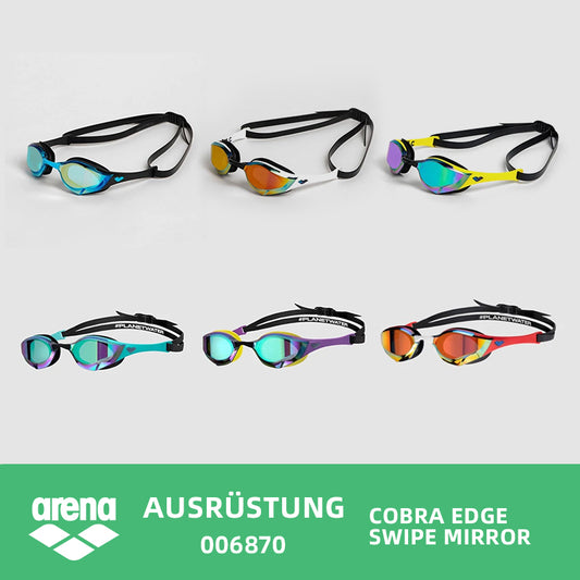 ARENA Schwimmbrille Cobra Edge  Swipe Mirror 006870  Hydrodynamisches Design Swipe-Technologie Intensives Schwimmen