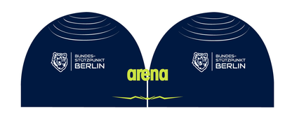 Berlin Stützpunkt Badekappe Verein Schwimmkappe Arena Aquaforce Wave Kappe mit Namen Training Wettkampf