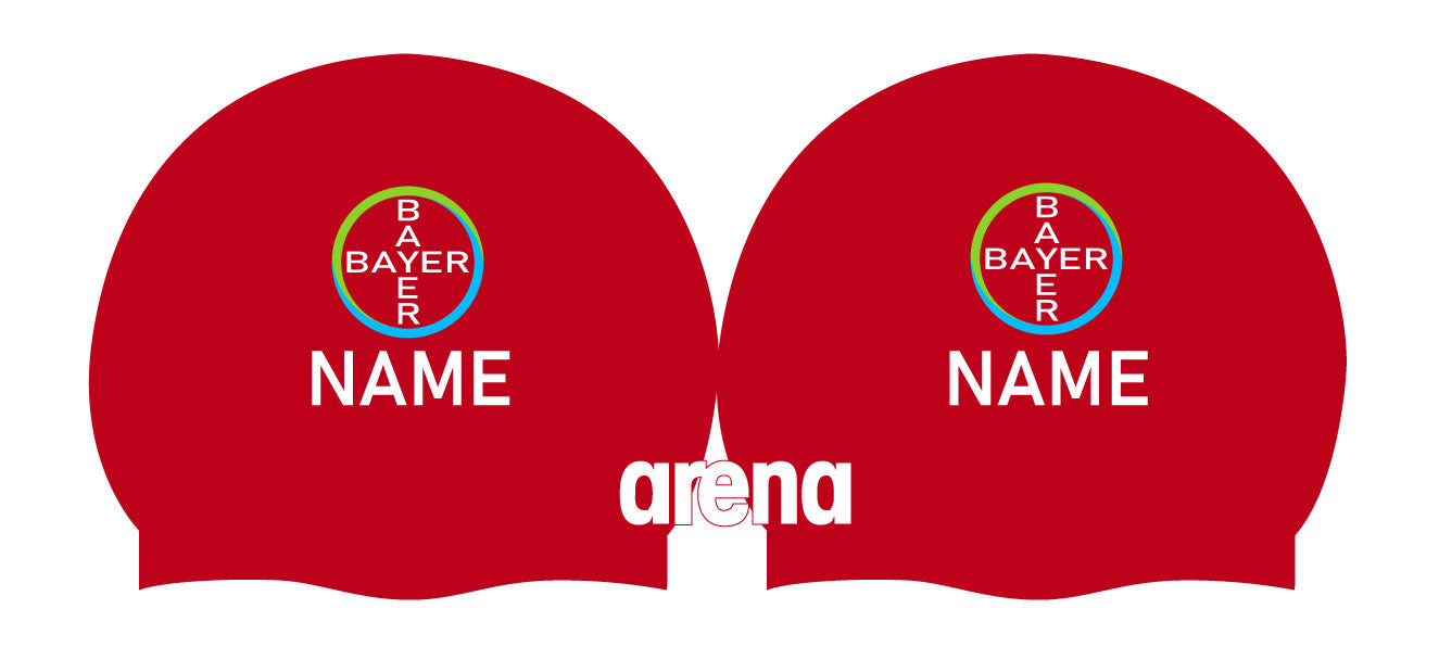 Personalisierte Schwimmkappe – mit Deutschland-Fahne, eigenem Namen & eigenem Vereinslogo –  001451 – ARENA WETTKAMPF-BADEKAPPE MOULDED PRO II / DEUTSCHLANDKAPPE / DEUTSCHLAND BADEKAPPE