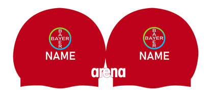 Personalisierte Schwimmkappe – mit Deutschland-Fahne, eigenem Namen & eigenem Vereinslogo –  001451 – ARENA WETTKAMPF-BADEKAPPE MOULDED PRO II / DEUTSCHLANDKAPPE / DEUTSCHLAND BADEKAPPE