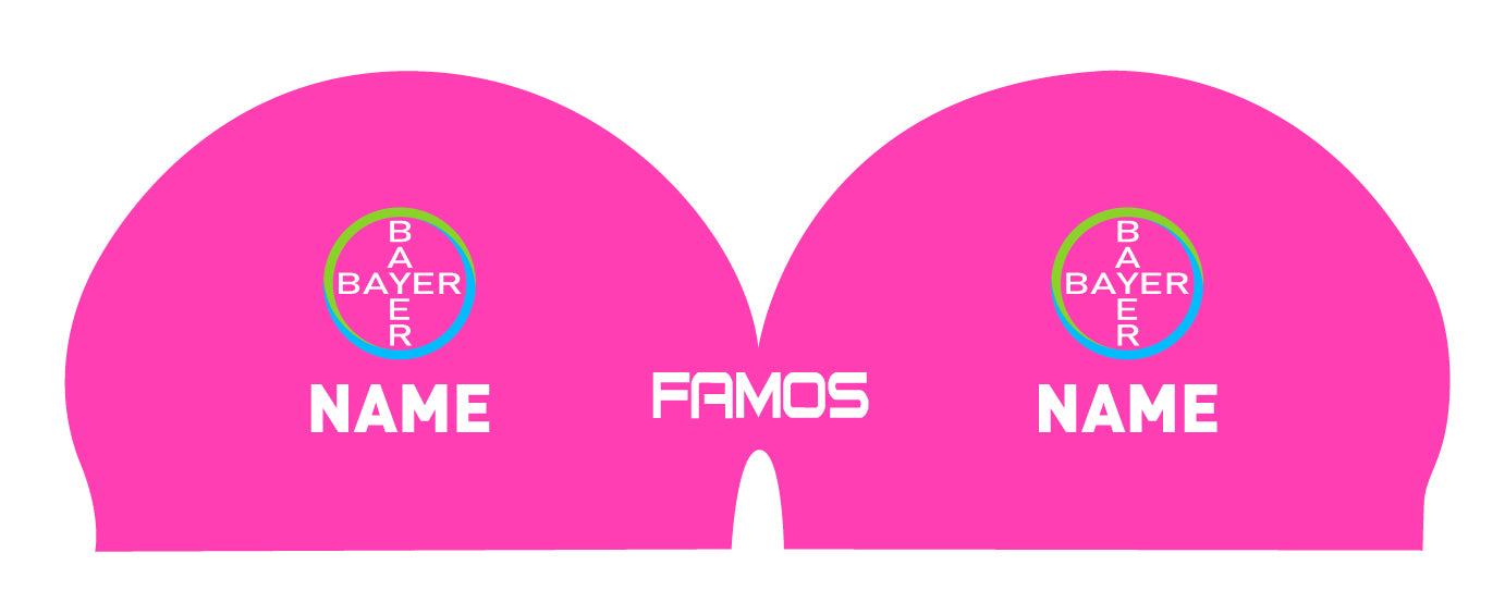 Personalisierte Schwimmkappe – mit Deutschland-Fahne, eigenem Namen & eigenem Vereinslogo – 000500 – FAMOS BADEKAPPE TRAININGSKAPPE DEUTSCHLANDKAPPE / DEUTSCHLAND BADEKAPPE