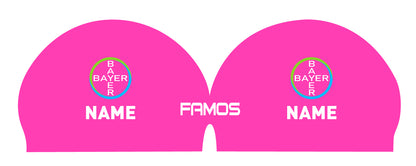 Personalisierte Schwimmkappe – mit Deutschland-Fahne, eigenem Namen & eigenem Vereinslogo – 000500 – FAMOS BADEKAPPE TRAININGSKAPPE DEUTSCHLANDKAPPE / DEUTSCHLAND BADEKAPPE