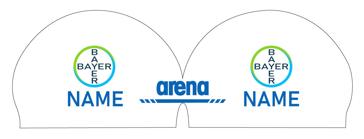 Personalisierte Schwimmkappe – mit Deutschland-Fahne, eigenem Namen & eigenem Vereinslogo – 000400 – ARENA 3D SOFT WETTKAMPF BADEKAPPE DEUTSCHLANDKAPPE / DEUTSCHLAND BADEKAPPE