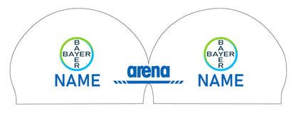 Personalisierte Schwimmkappe – mit Deutschland-Fahne, eigenem Namen & eigenem Vereinslogo – 000400 – ARENA 3D SOFT WETTKAMPF BADEKAPPE DEUTSCHLANDKAPPE / DEUTSCHLAND BADEKAPPE