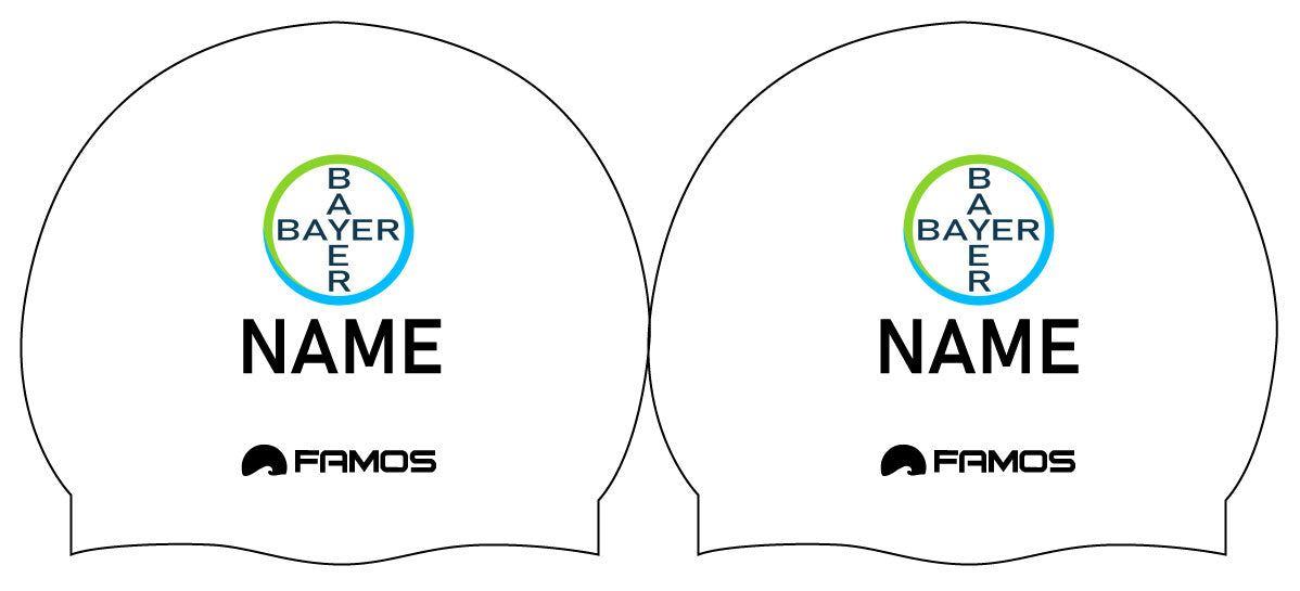 Personalisierte Schwimmkappe – mit Deutschland-Fahne, eigenem Namen & eigenem Vereinslogo – 001403 – FAMOS BADEKAPPE TRAININGSKAPPE DEUTSCHLANDKAPPE / DEUTSCHLAND BADEKAPPE