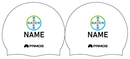 Personalisierte Schwimmkappe – mit Deutschland-Fahne, eigenem Namen & eigenem Vereinslogo – 001403 – FAMOS BADEKAPPE TRAININGSKAPPE DEUTSCHLANDKAPPE / DEUTSCHLAND BADEKAPPE