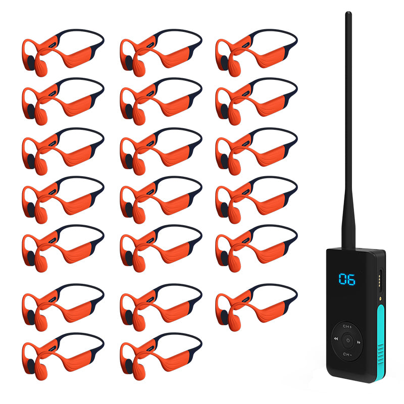 Knochenschall-Kopfhörer · Trainingskopfhörer · Trainingsfunkgerät · IPX69 wasserdicht · Bluetooth · MP3 · Speicherkarte