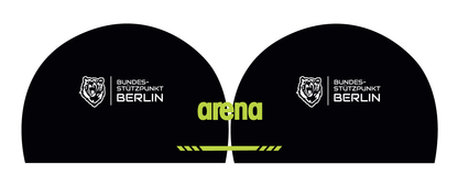 Berlin Stützpunkt Badekappe Verein Schwimmkappe Arena 3D Soft Kappe mit Namen Training Wettkampf