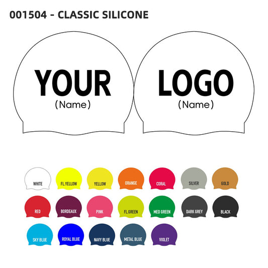 Bedruckte Badekappen aus Silikon mit eigenem Namen & eigenem Vereinslogo / individuellem Design - 001504 - TRAININGSKAPPE DEUTSCHLANDKAPPE / DEUTSCHLAND BADEKAPPE