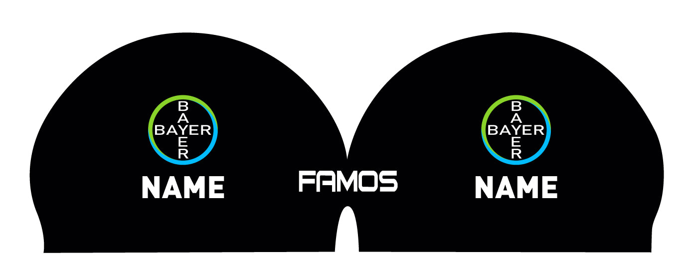 Personalisierte Schwimmkappe – mit Deutschland-Fahne, eigenem Namen & eigenem Vereinslogo – 000500 – FAMOS BADEKAPPE TRAININGSKAPPE DEUTSCHLANDKAPPE / DEUTSCHLAND BADEKAPPE