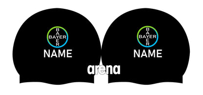 Personalisierte Schwimmkappe – mit Deutschland-Fahne, eigenem Namen & eigenem Vereinslogo –  001451 – ARENA WETTKAMPF-BADEKAPPE MOULDED PRO II / DEUTSCHLANDKAPPE / DEUTSCHLAND BADEKAPPE