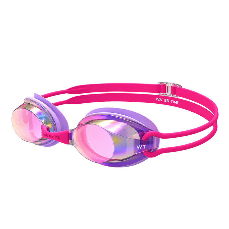 WATER TIME verspiegelte dioptrische Schwimmbrille Swim Goggles mit Sehstärke Trainingsbrille Wettkampfbrille für Kurzsichtige Dioptrien Dioptrienstärke