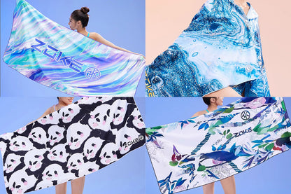 ZOKE Handtuch Towel Panda weiß schwarz