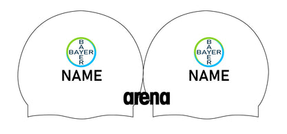 Personalisierte Schwimmkappe – mit Deutschland-Fahne, eigenem Namen & eigenem Vereinslogo –  001451 – ARENA WETTKAMPF-BADEKAPPE MOULDED PRO II / DEUTSCHLANDKAPPE / DEUTSCHLAND BADEKAPPE