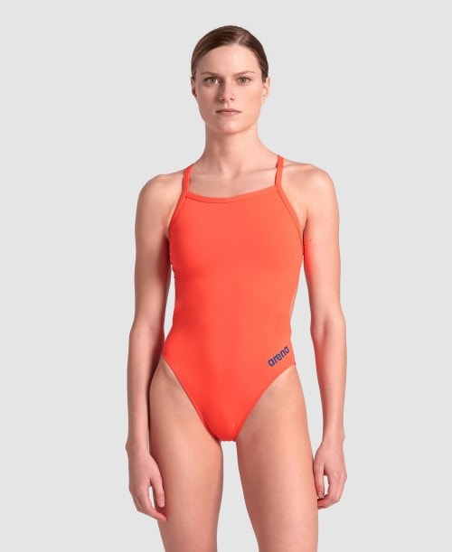 ARENA TEAM CHALLANGE BACK SOLID BADEANZUG 004766 Damen Swimsuit Women hoch geschnitten