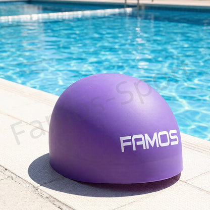 FAMOS 3D Badekappe Schwimmkappe Wettkampfbadekappe