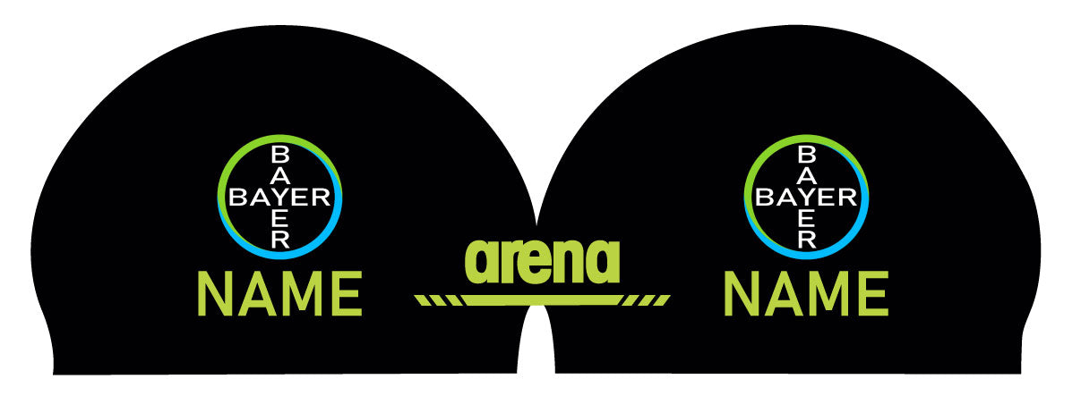 Personalisierte Schwimmkappe – mit Deutschland-Fahne, eigenem Namen & eigenem Vereinslogo – 000400 – ARENA 3D SOFT WETTKAMPF BADEKAPPE DEUTSCHLANDKAPPE / DEUTSCHLAND BADEKAPPE
