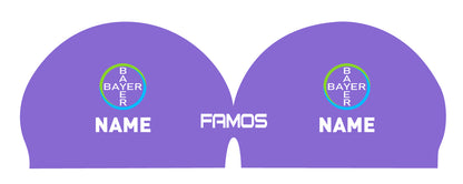 Personalisierte Schwimmkappe – mit Deutschland-Fahne, eigenem Namen & eigenem Vereinslogo – 000500 – FAMOS BADEKAPPE TRAININGSKAPPE DEUTSCHLANDKAPPE / DEUTSCHLAND BADEKAPPE