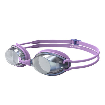 WATER TIME verspiegelte dioptrische Schwimmbrille Swim Goggles mit Sehstärke Trainingsbrille Wettkampfbrille für Kurzsichtige Dioptrien Dioptrienstärke