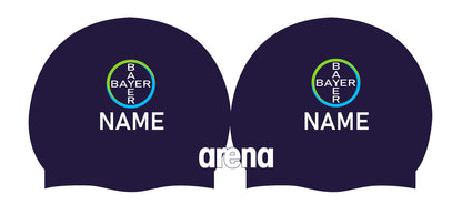 Personalisierte Schwimmkappe – mit Deutschland-Fahne, eigenem Namen & eigenem Vereinslogo –  001451 – ARENA WETTKAMPF-BADEKAPPE MOULDED PRO II / DEUTSCHLANDKAPPE / DEUTSCHLAND BADEKAPPE