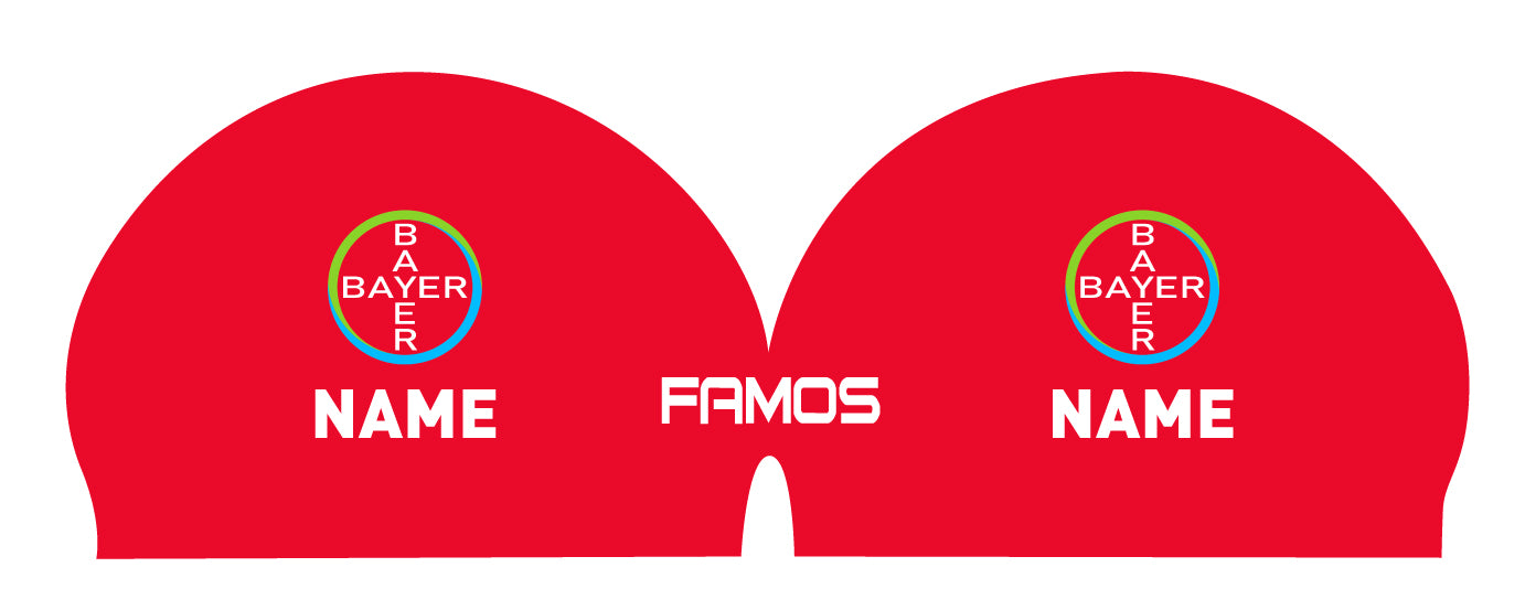 Personalisierte Schwimmkappe – mit Deutschland-Fahne, eigenem Namen & eigenem Vereinslogo – 000500 – FAMOS BADEKAPPE TRAININGSKAPPE DEUTSCHLANDKAPPE / DEUTSCHLAND BADEKAPPE