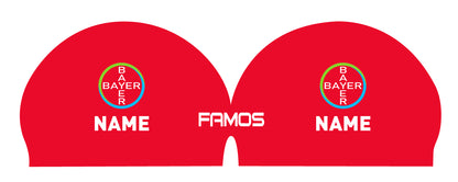 Personalisierte Schwimmkappe – mit Deutschland-Fahne, eigenem Namen & eigenem Vereinslogo – 000500 – FAMOS BADEKAPPE TRAININGSKAPPE DEUTSCHLANDKAPPE / DEUTSCHLAND BADEKAPPE