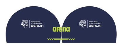 Berlin Stützpunkt Badekappe Verein Schwimmkappe Arena 3D Soft Kappe mit Namen Training Wettkampf
